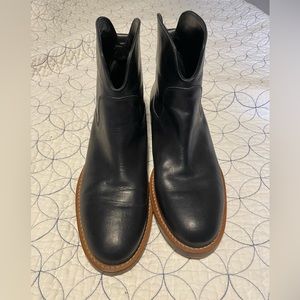 Black leather Via Spiga boots